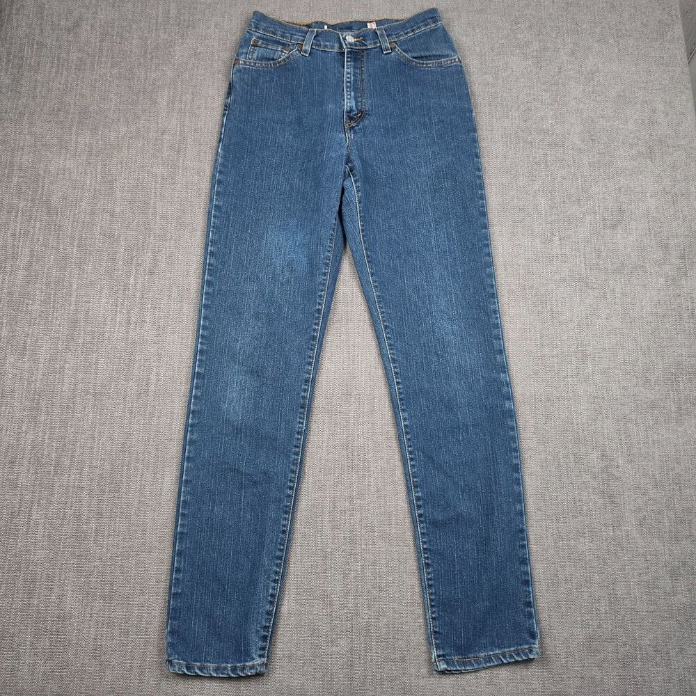 Vintage Levi’s 512 High Rise Tapered Leg Jeans Women’s Size 28x32 Blue Denim 90s